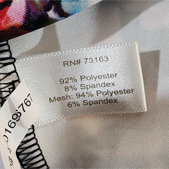 BOSTON PROPER floral mesh midi bodycon dress size 4 small - Picture 6 of 7